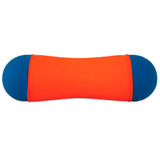 Check out the Chuckit Amphibious Tumble Bumper, a barbell-shaped dog toy with blue-rounded ends and bright orange color. Its Bounceflex core provides a soft yet durable texture, ideal for hours of fetching fun.