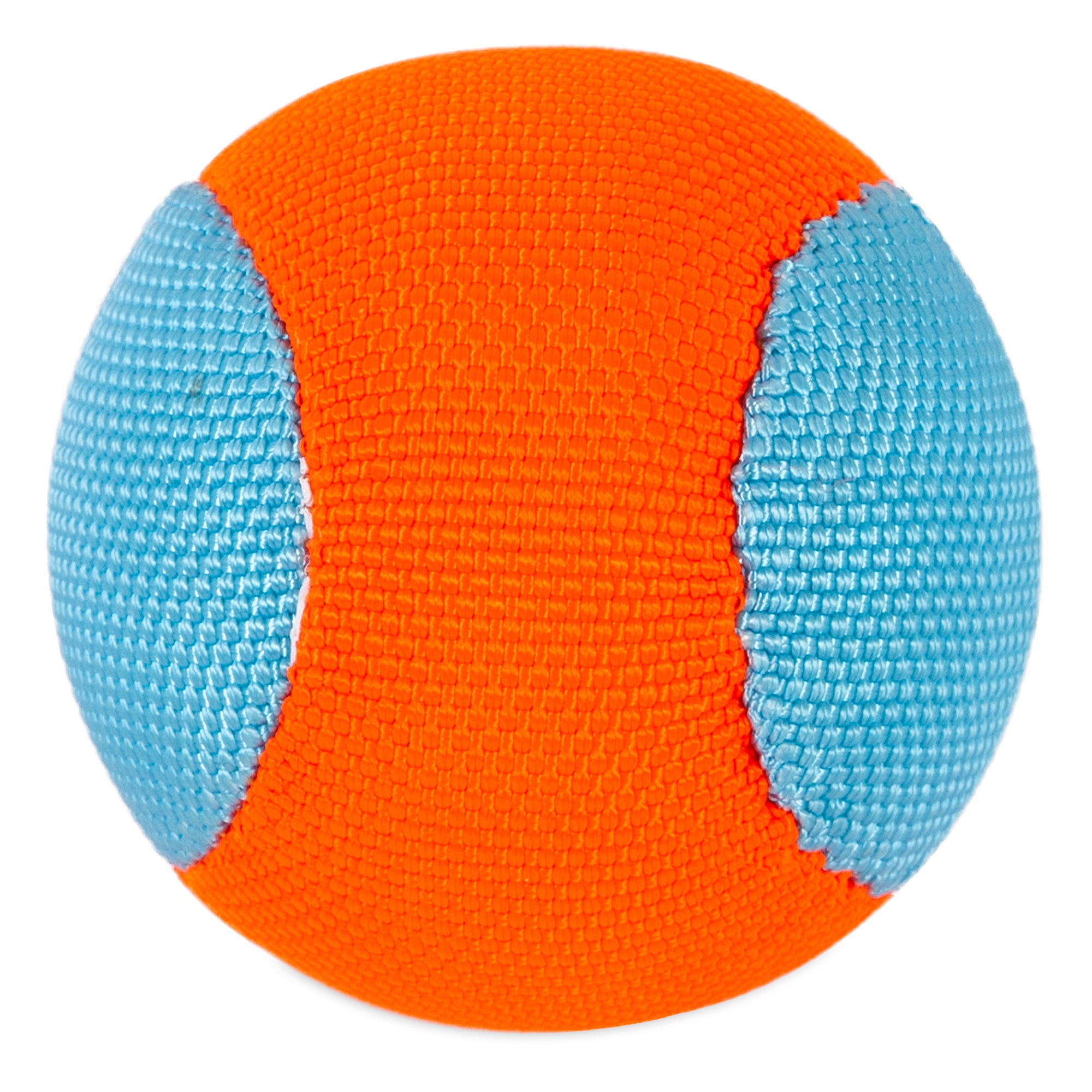 The Chuckit! Amphibious Fetch Balls Medium 3 Pack in bright orange with blue accents is a water-loving dogs dream, perfect for beach outings and compatible with Chuckit Launchers.
