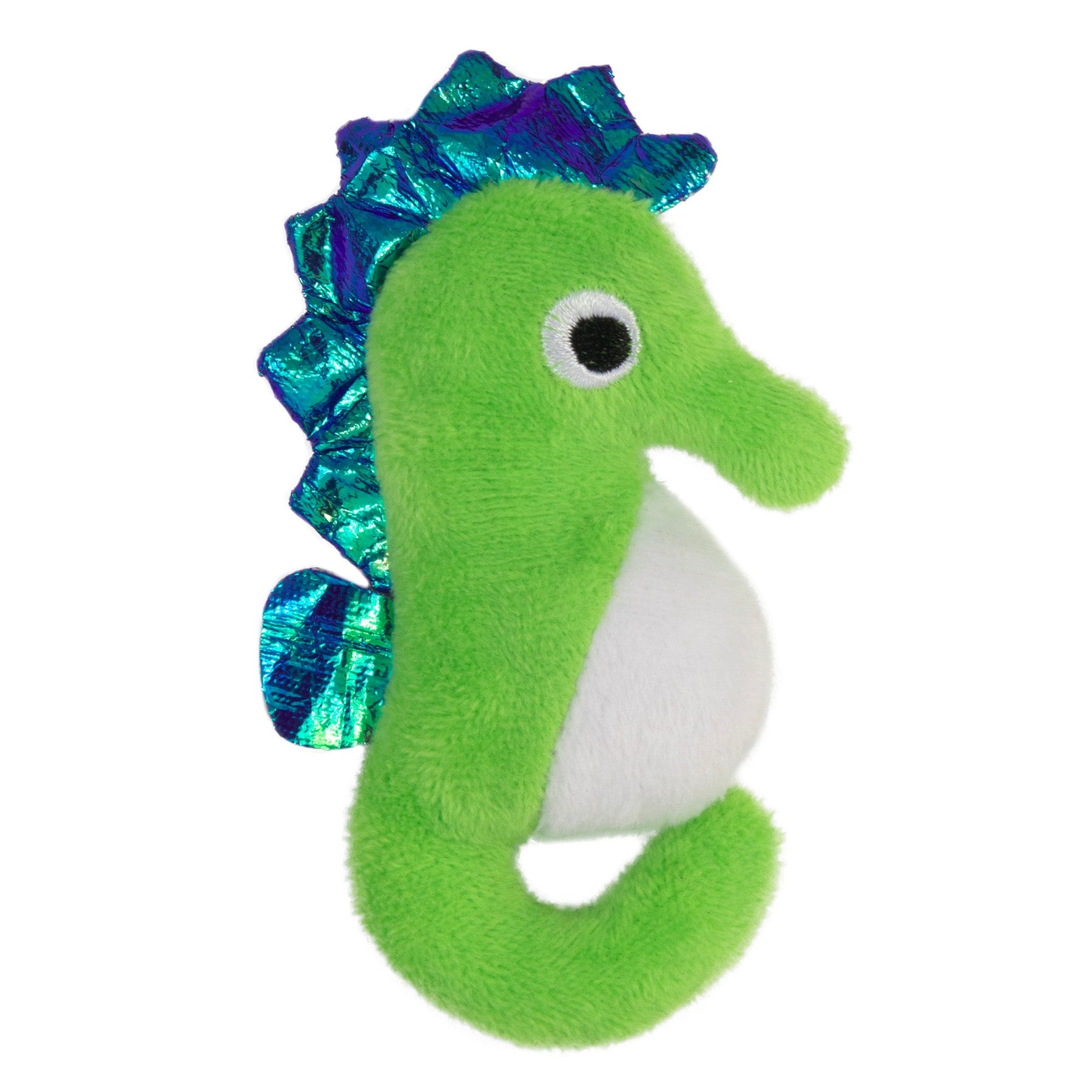 猫さん Mad Cat Sea Horse Catnip Filled Plush LED Cat Toy | Petmate