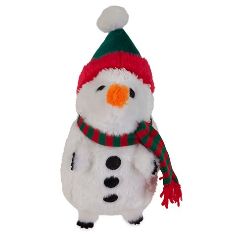 Zoobilee Snowman Holiday Heggie Dog Toy. SKUS: 53619