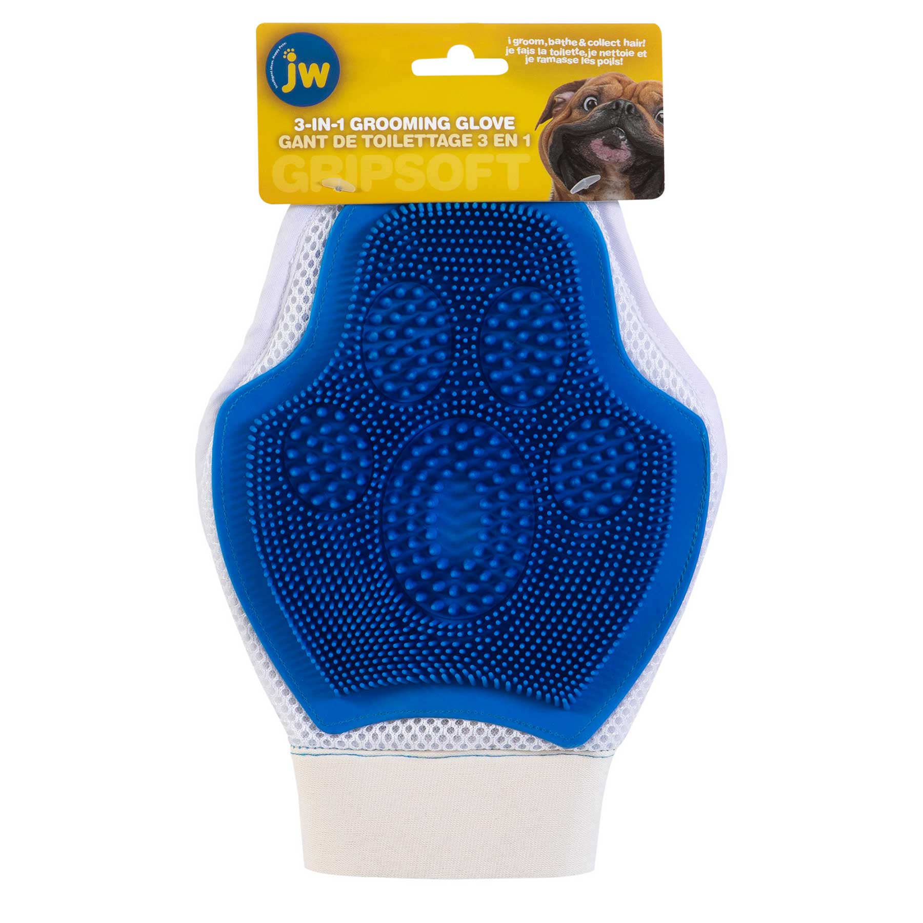 JW 3-In-1 Dog Grooming Glove