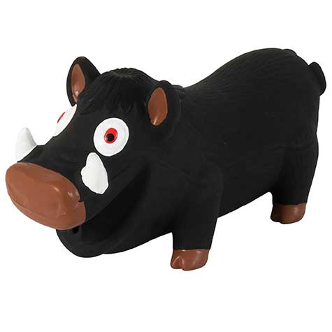 Zoobilee Grunting Latex Warthog Dog Toy. SKUS: 31998