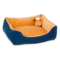 Aspen Pet Lounger Puppy Bed with Toy