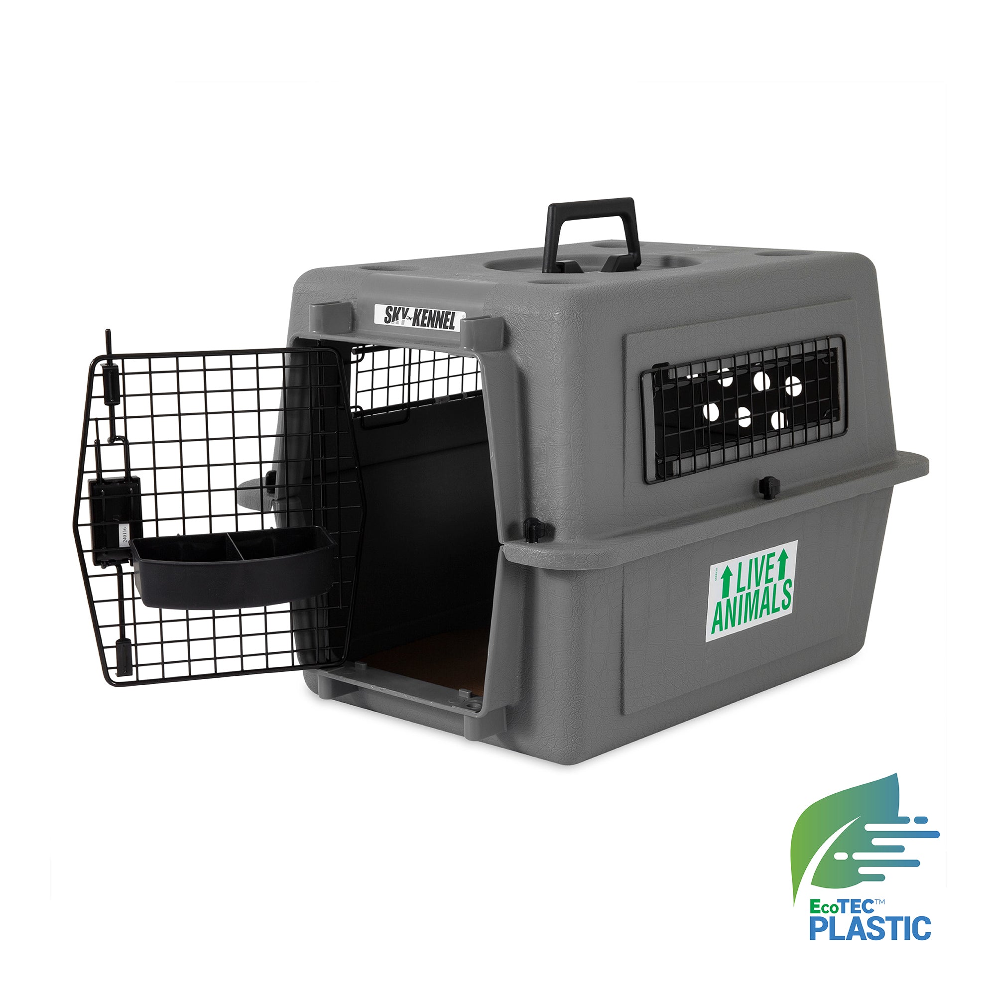 กรงพลาสติกแข็ง Petmate Sky Kennel ขนาด 21 นิ้วพร้อมประตูลวด