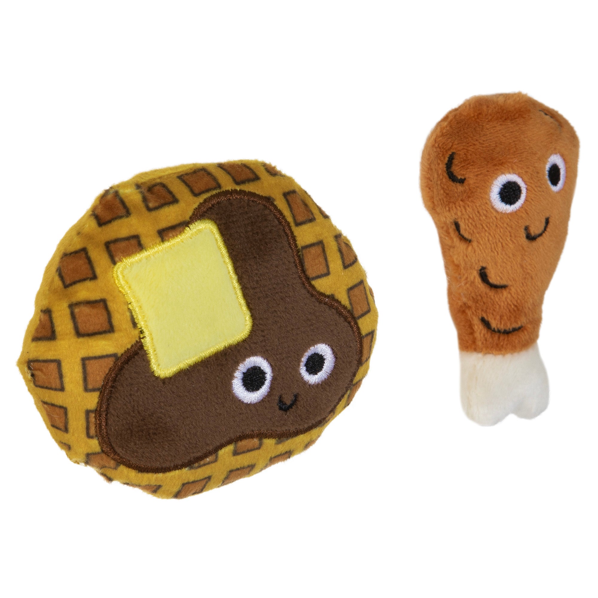 Mad Cat® Chicken and Waffles Twin Pack Catnip & Silvervine Cat Toy
