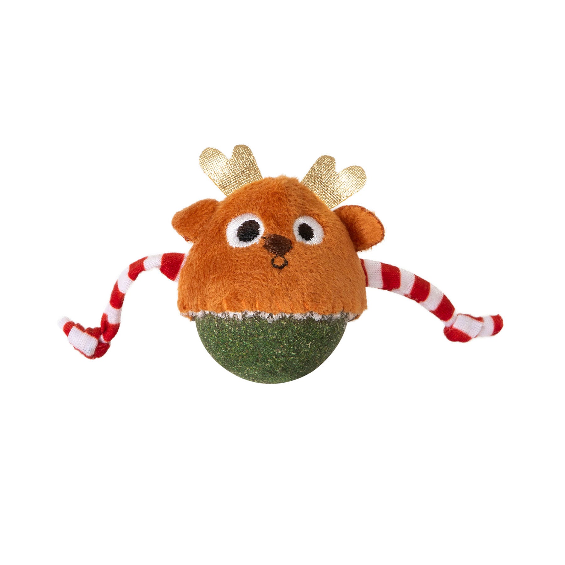 Mad Cat Catnip Bobbler Roll Around Reindeer | Petmate