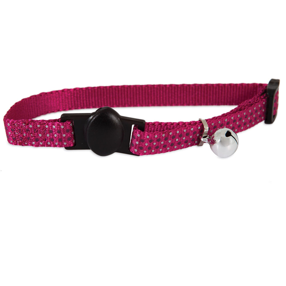 Aspen Pet Pink Breakaway Reflective Cat Collar. SKUS: 12370