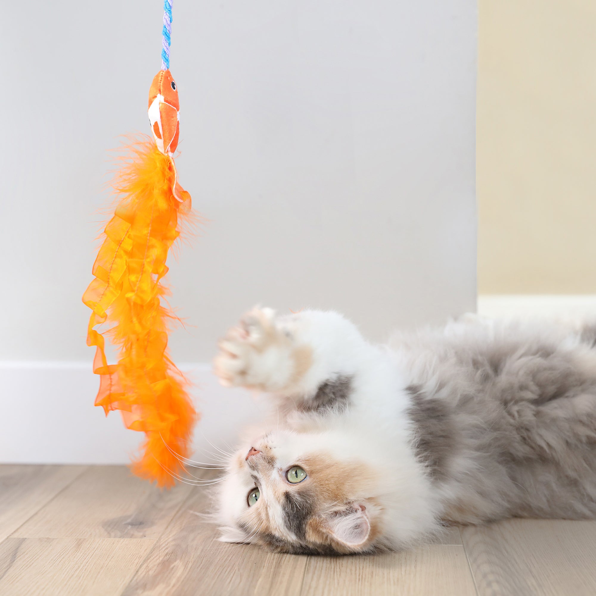Quirky Kitty Cute Koi Interactive Cat Wand Toy | Petmate