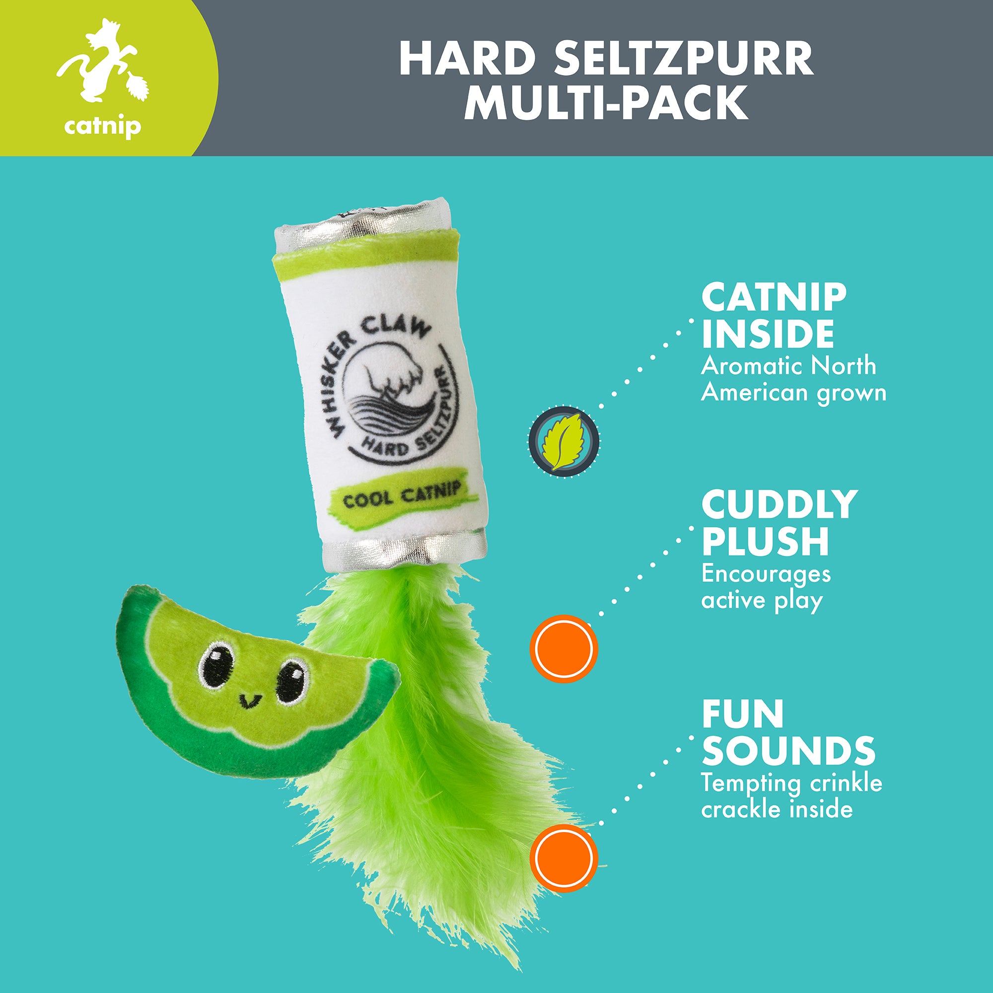 Quirky Kitty Claw Catnip Plush Cat Toy – Petmate