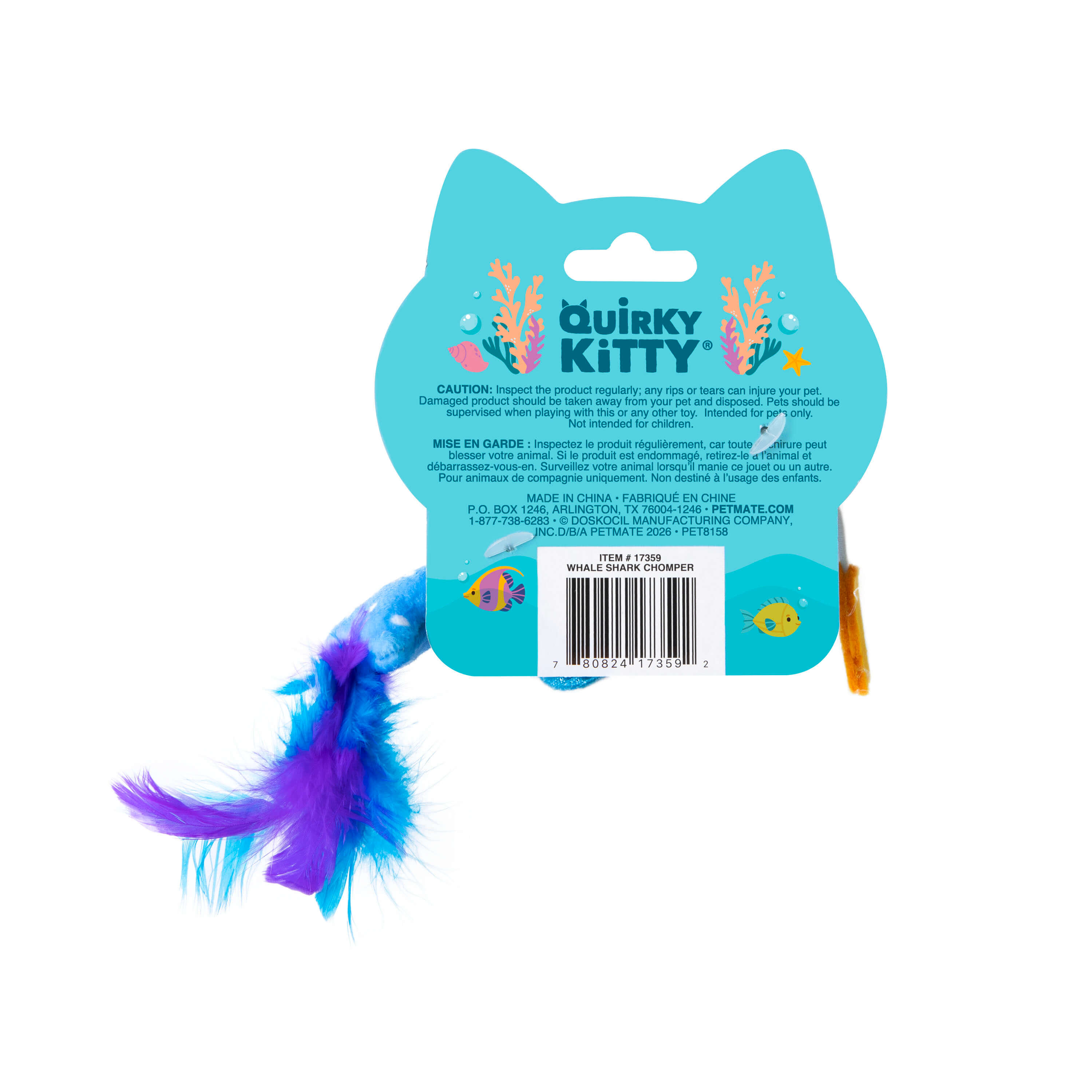 Quirky Kitty Whale Shark Chomper – Cooling Cat Toy – Petmate