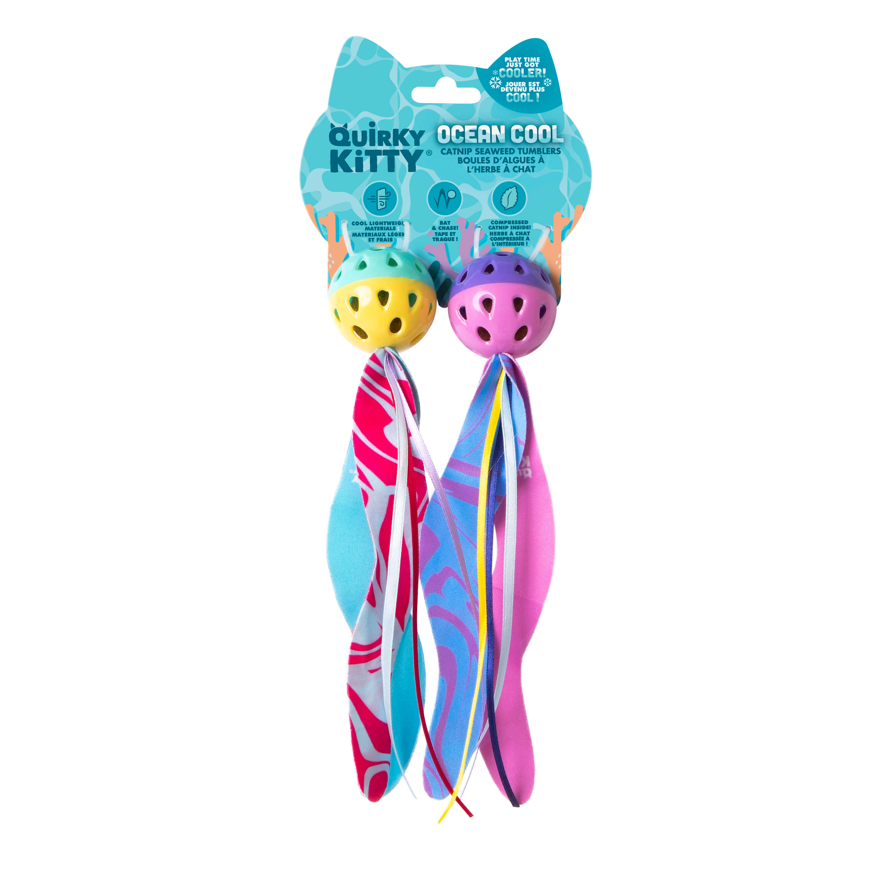 Quirky Kitty Catnip Seaweed Tumblers 2pk | Cat Toys – Petmate