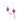 The Quirky Kitty Chilly Chasers 2pk – Freeze & Play Cat Toy Set includes two vibrant toys with long ribbon streamers, in blue-purple and pink—perfect for engaging your playful feline!.