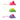Three Quirky Kitty Glow Mice cat toys—pink, green, and purple with colorful ears—are arranged vertically on a white background. Each catnip & silvervine-filled toy features a long tail, glowing effect for nighttime play, and black-and-white eyes.