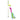 The Quirky Kitty Glow Snake Wand – Glowing Forest Cat Toy with Catnip & Silvervine features a green string, pink and white spotted fish, blue ruffled streamers, and a leaf-shaped decoration for extra feline fun.
