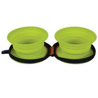 Petmate Silicone Travel Bowl Duo. SKUS: 23499,23592