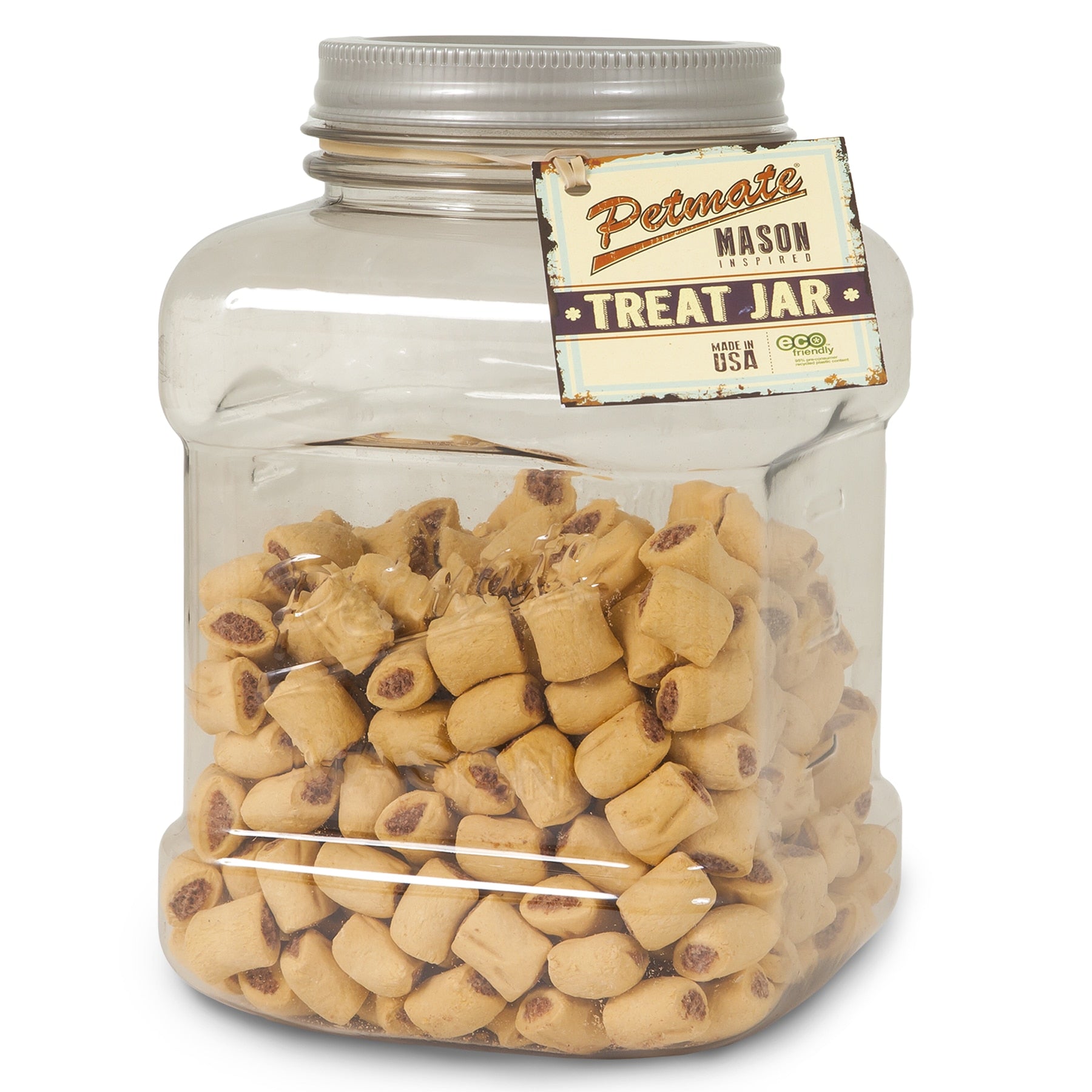 Petmate Mason Style Pet Treat Jar 150 oz.. SKUS: 24693