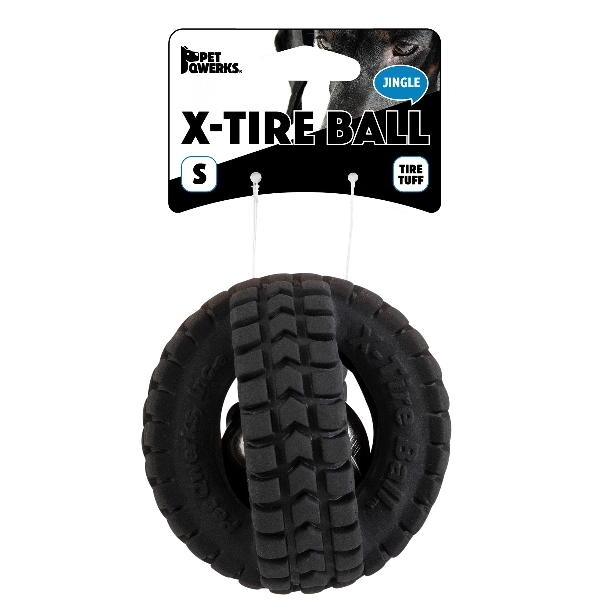 nyalon Pet Qwerks Jingle X-Tire Ball – Petmate