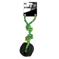 Pet Qwerks Jingle Ball X-Tire Tug N Toss Dog Toy