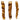 Three Wild Eats Water Buffalo Tails With Jerky, rawhide chew sticks by Wild Eats, wrapped in brown dried meat, resemble natural water buffalo and are displayed vertically on a white background.
