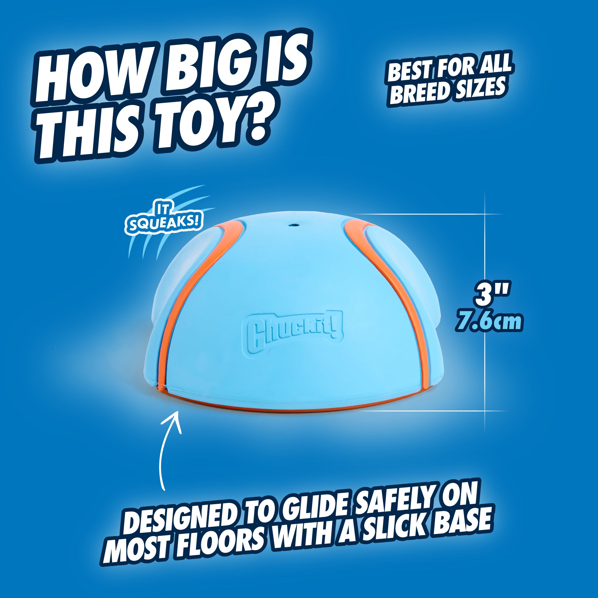 Chuckit! Indoor Super Slider Squeaker Dog Toy | Petmate