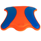The Chuckit Ultra Flying Squirrel Outdoor Dog Fetch Toy, with its orange and blue wavy edges, is designed for outdoor play. Inspired by the Flying Squirrel, this durable rubber toy features a textured surface for easy gripping.