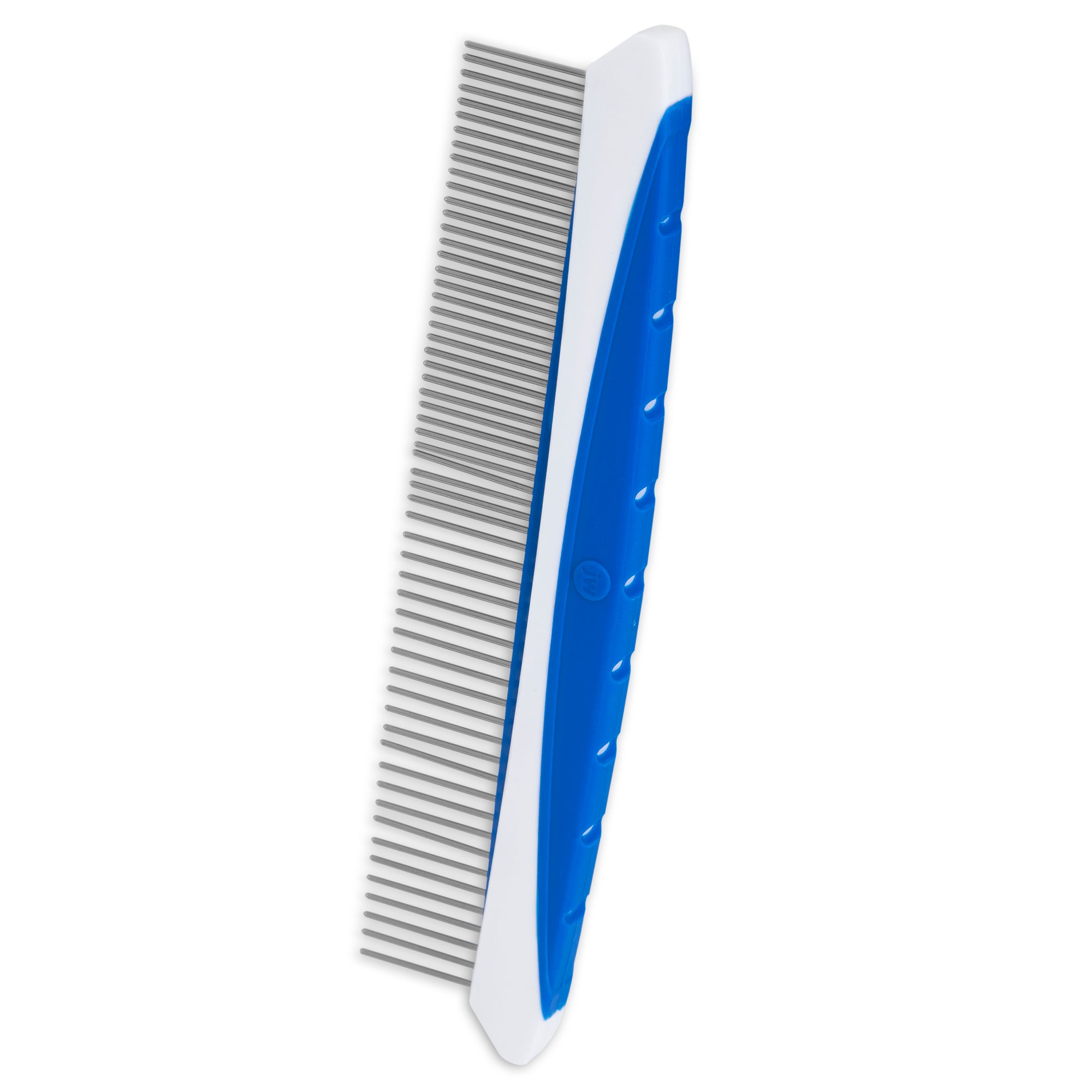 dog comb spinning JW Pet Gripsoft Rotating Comfort Comb Fine & Coarse 8in