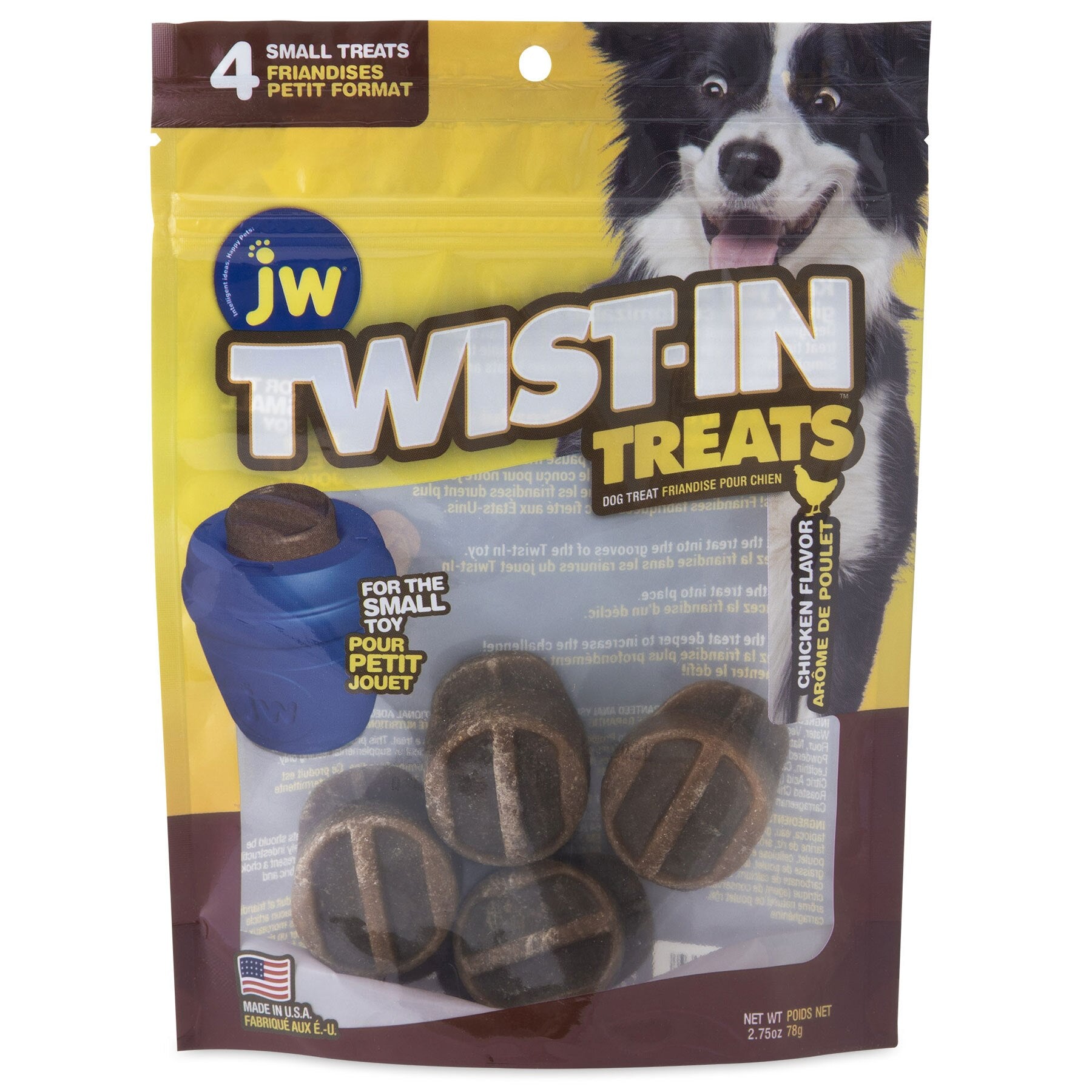 JW Small Chicken Flavored TwistIn Treat Refills Petmate