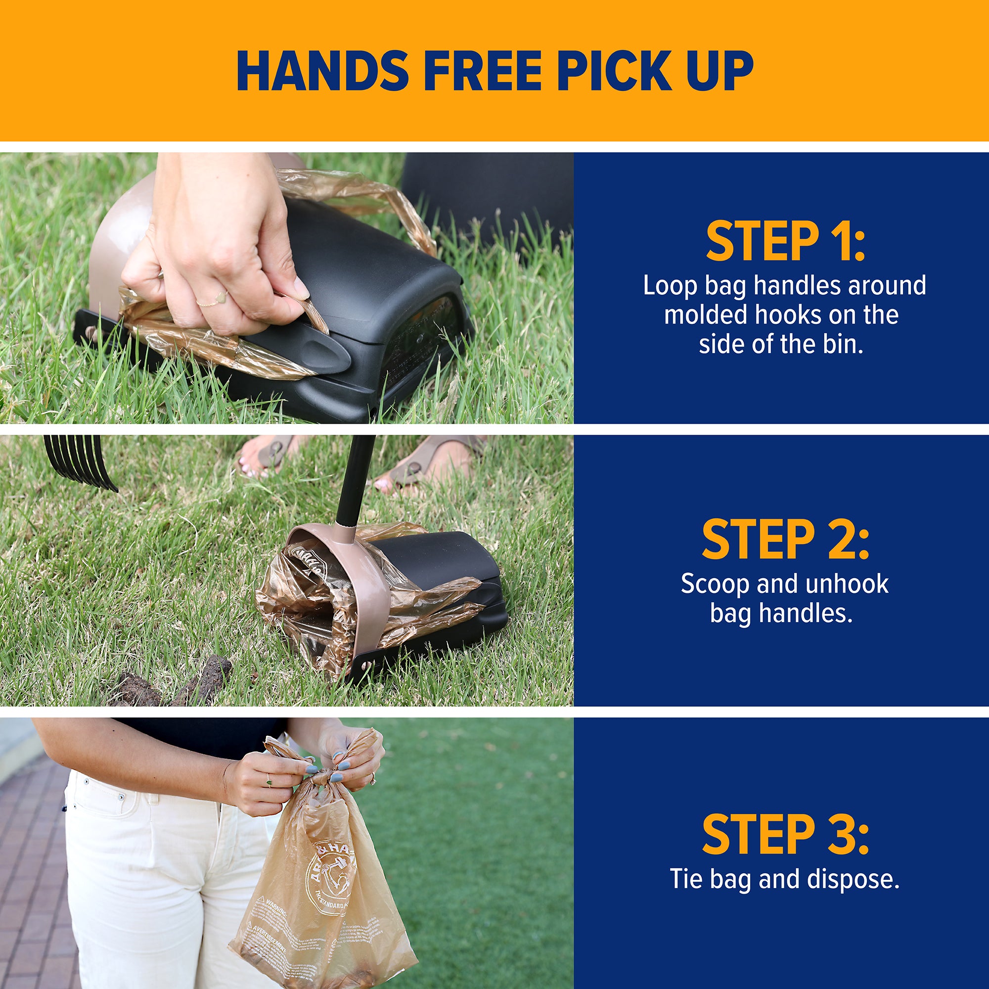 Petmate arm & hammer swivel bin waste sales bags