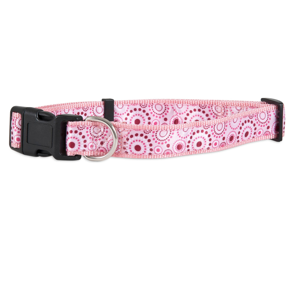 Aspen Pet Pink Dots Fashion Dog Collar. SKUS: 11458,11462,11454