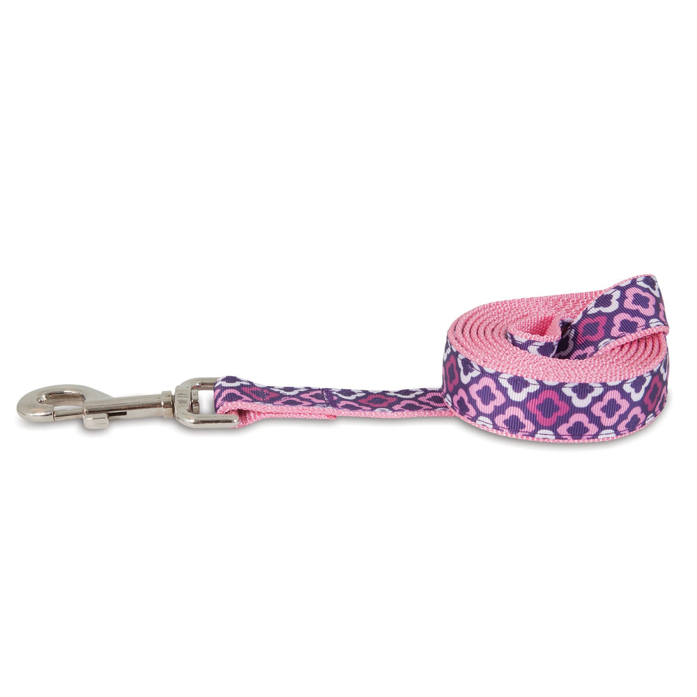 Aspen Pet Purple Geo Fashion Dog Leash. SKUS: 12386