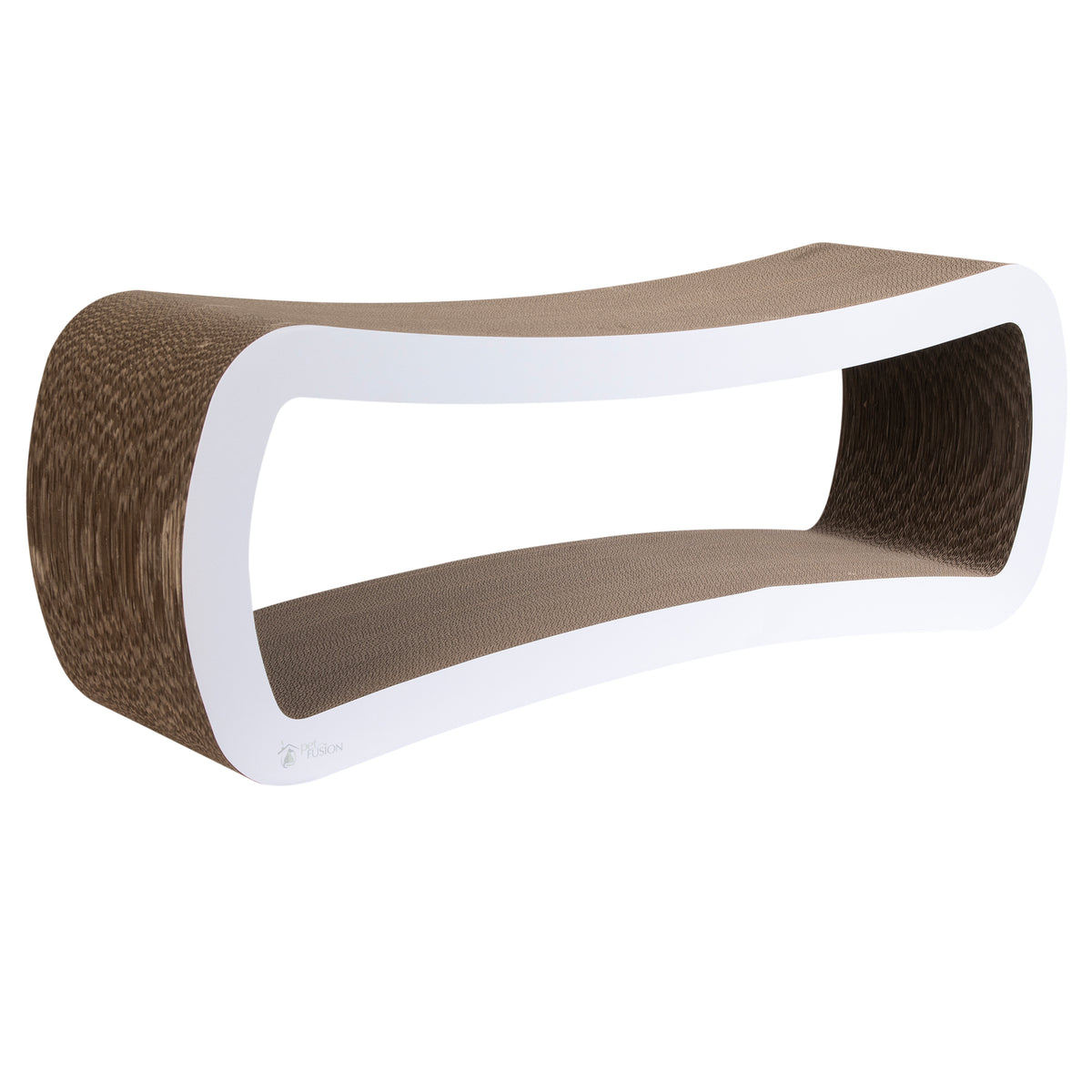 White PetFusion Jumbo Cat Scratcher Lounge