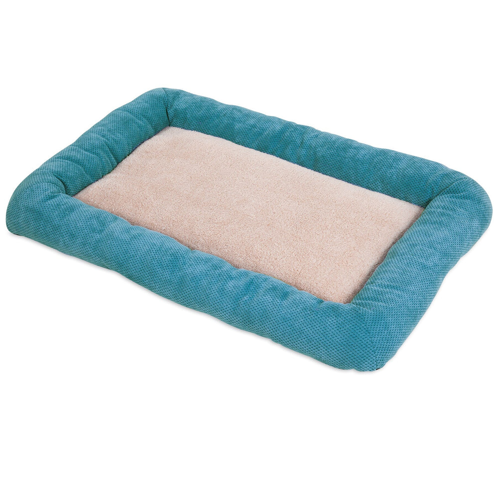 SnooZZy Chenille Low Bumper Kennel Mat - Teal. SKUS: 87034,87031,87032,87033