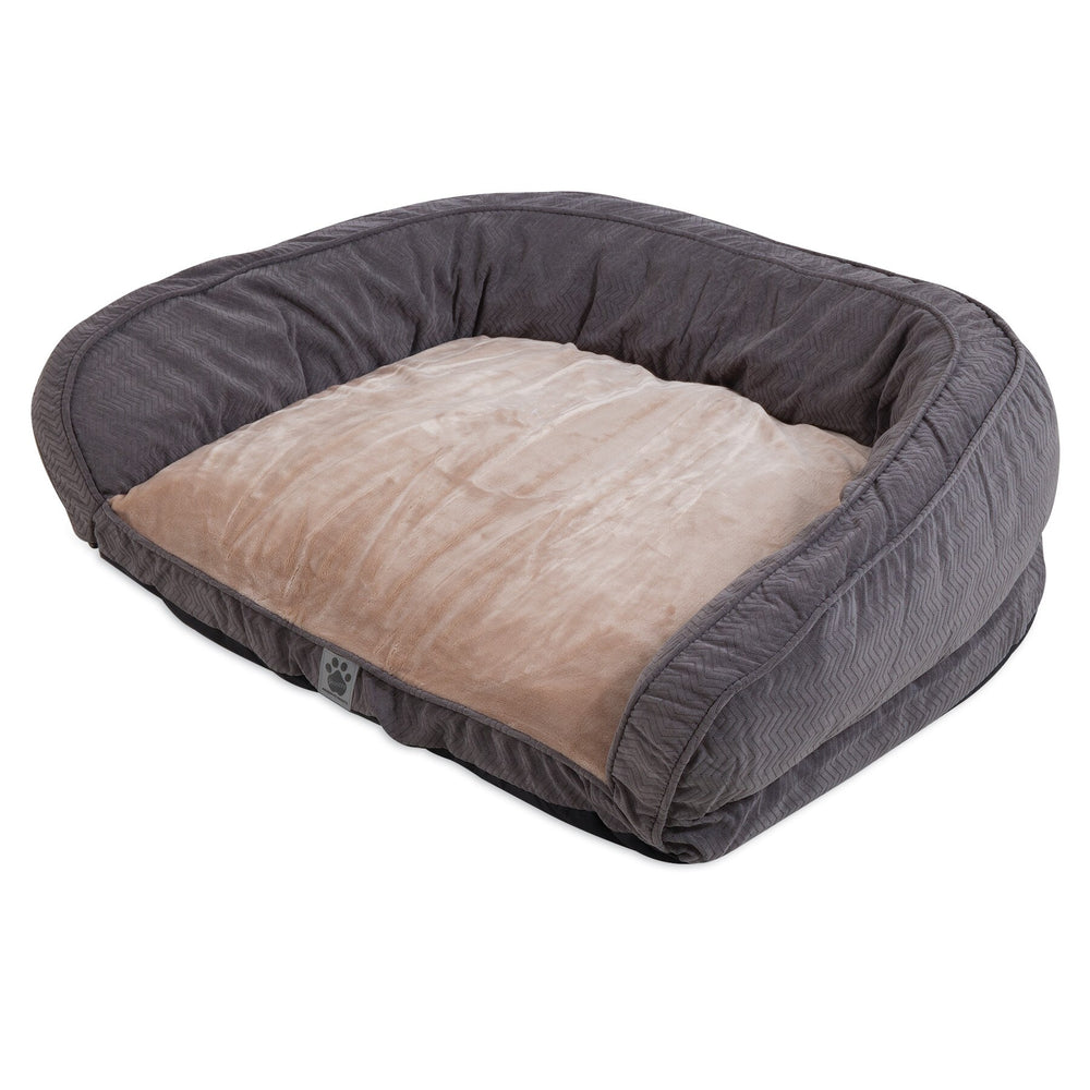SnooZZy Chevron Couch Dog Bed - Gray. SKUS: 7075698