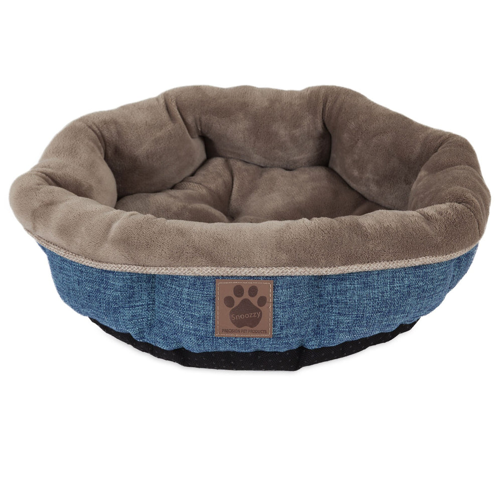 SnooZZy Rustic Elegance Shearling Round Pet Bed. SKUS: 7024032