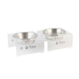 Enhance your pets dining with PetFusion Elevated Bowls for Dogs & Cats. Featuring stainless-steel bowls in chic, transparent acrylic stands, theyre perfect for multi-pet homes, offering a modern look and promoting healthier digestion for both food and water.
