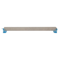 The JW Anchorstone Airstone Aquarium Bubbler, a long cylindrical bird perch with a textured surface, supported by two blue plastic mounts, is pictured on a white background.