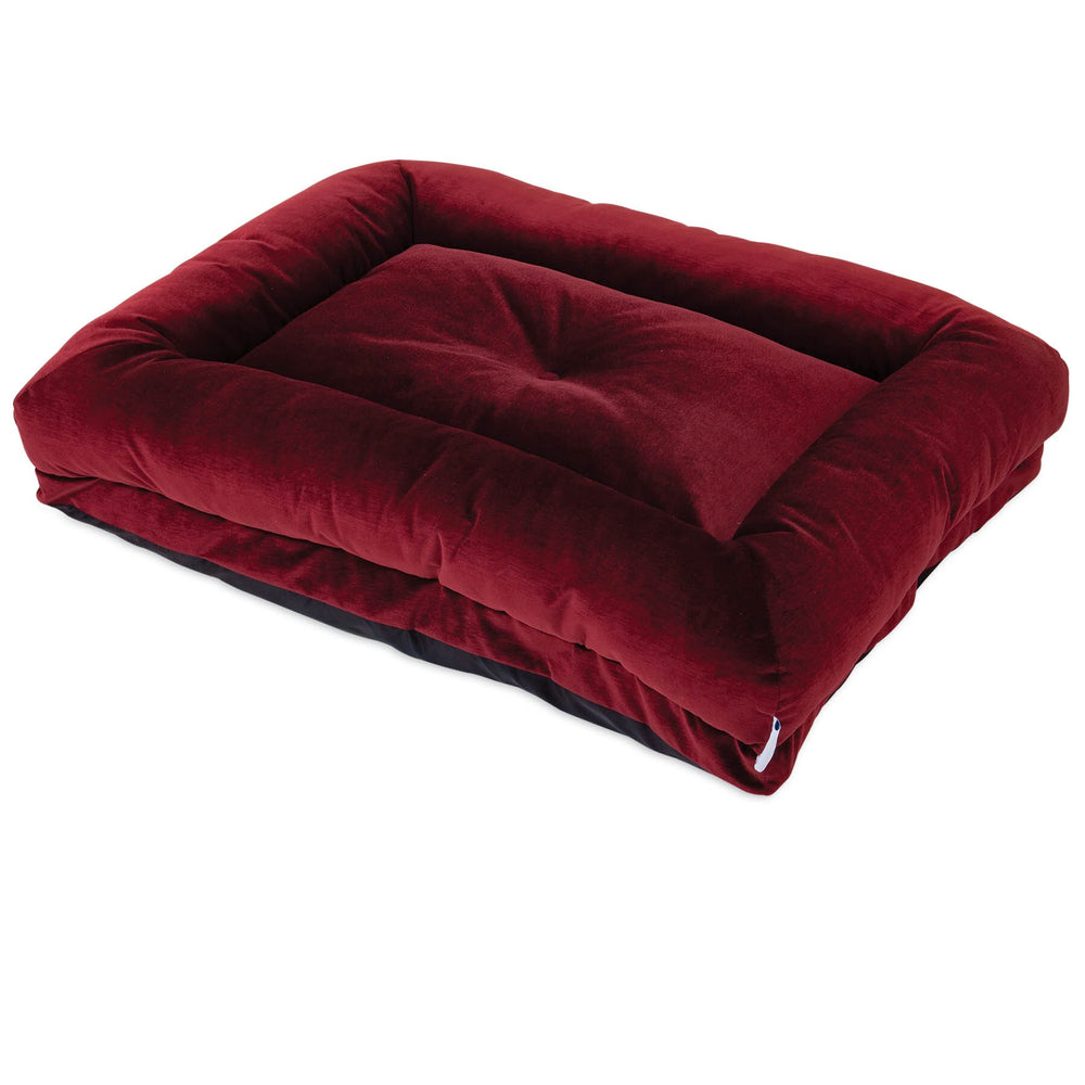 La-Z-Boy Velvet Merlot Rosie Lounger Dog Bed. SKUS: 85476