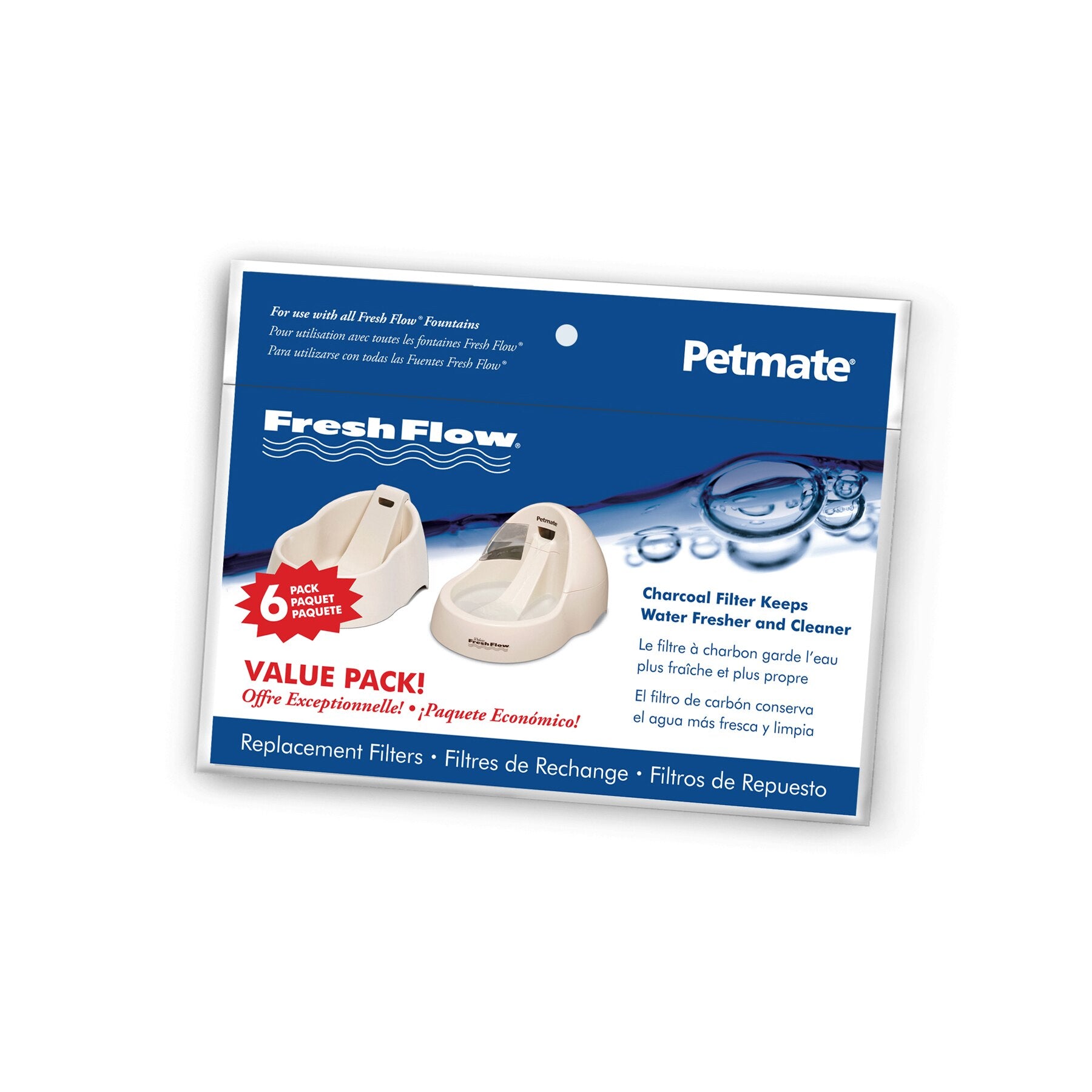 Petmate Fresh Flow Replacement Charcoal Filter Petmate
