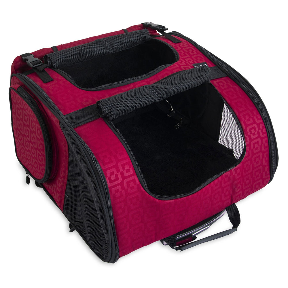 Gen7Pets Red Geometric RollerCarrier Petmate