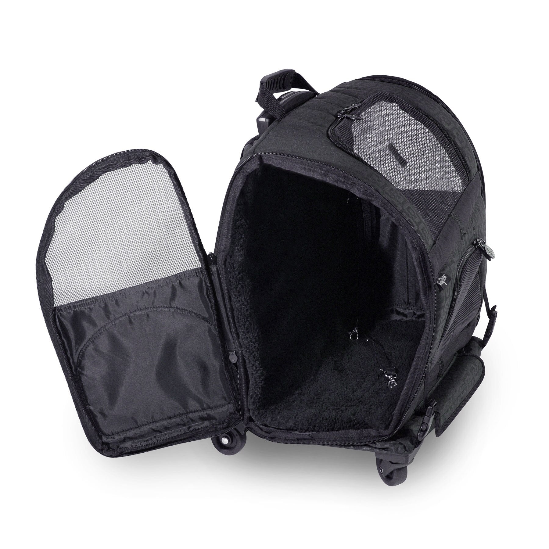 Gen7Pets Black Geomertic Roller Carrier Petmate