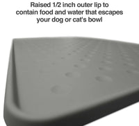 PetFusion Tough Grip Dog Food Mat