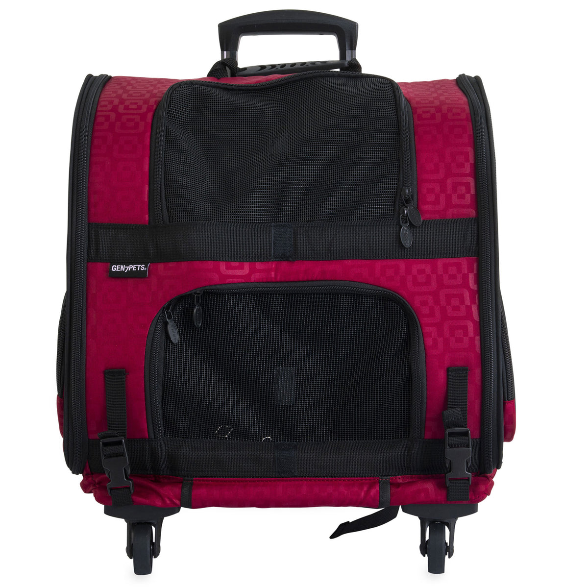 Gen7Pets Red Geometric RollerCarrier Petmate