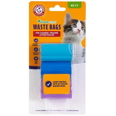 Arm & Hammer Deluxe 2-In-1 Litter Scoop Waste Bag Refills. SKUS: 29120