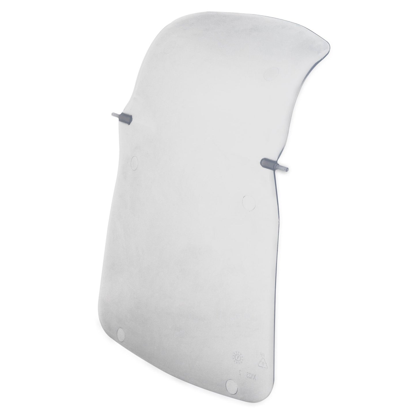 The Jumbo Replacement Door for Hooded Wave Litter Pans from Petmate features transparent windshield glass with mounting hardware on a white background, reminiscent of Petmate Stay Fresh designs, offering a smooth surface for excellent visibility and durability.