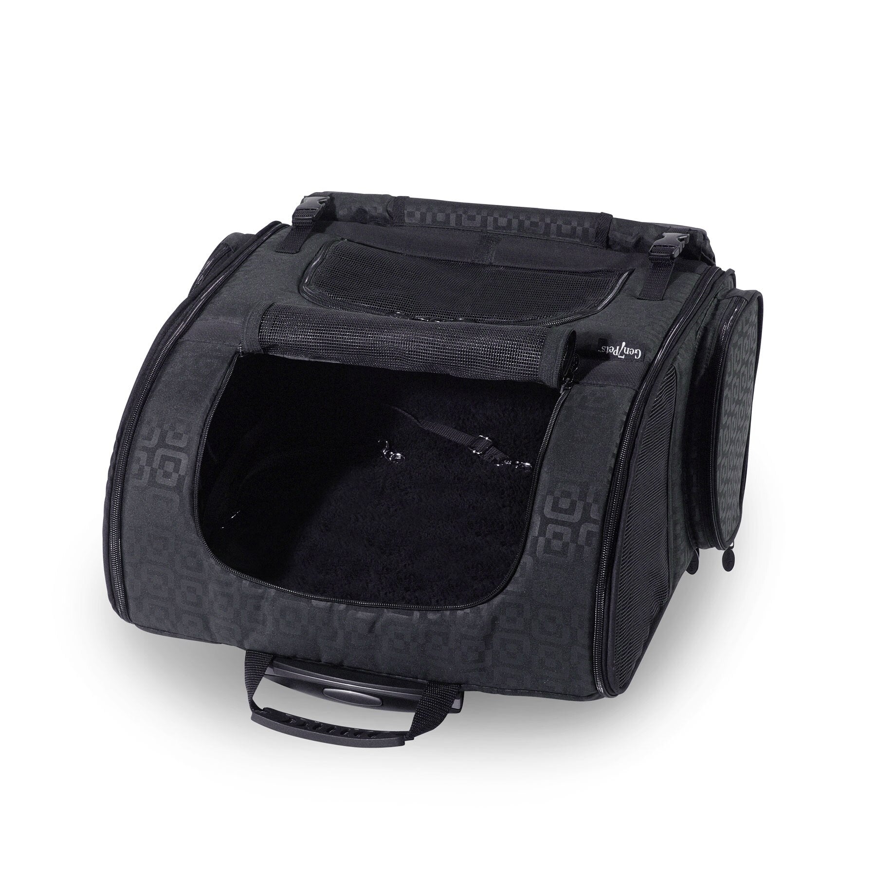 Gen7Pets Black Geomertic Roller-Carrier